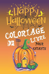 Happy halloween livre coloriage pour enfants