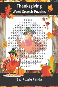 Thanksgiving Word Search Puzzles