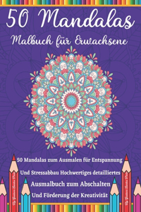 50 Mandalas Malbuch für Erwachsene