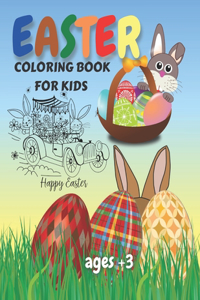 Easter coloring book for kids ages +3