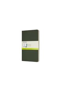 Moleskine Myrtle Green Large Plain Cahier Journal (set Of 3)