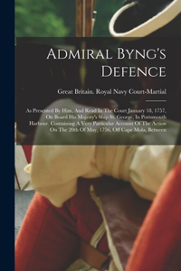 Admiral Byng's Defence
