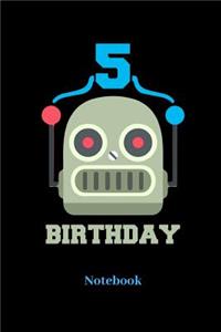 5 Birthday Notebook