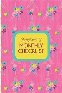 Pregnancy Monthly Checklist