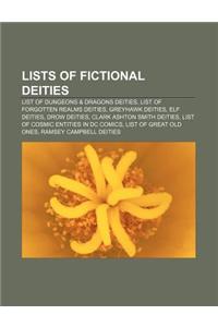 Lists of Fictional Deities