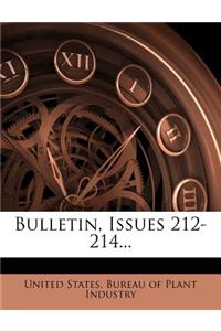 Bulletin, Issues 212-214...