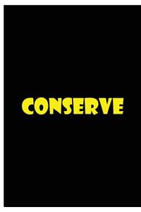 Conserve - Black and Yellow Notebook / Journal / Extended Lined Pages