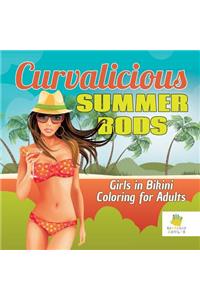 Curvalicious Summer Bods Girls in Bikini Coloring for Adults