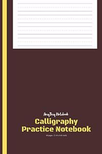 Calligraphy Practice Book - AmyTmy Notebook - 80 pages - 7.44 x 9.69 inch - Matte Cover
