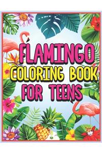 Flamingo Coloring Book for Teens
