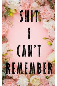 Shit I Can't Remember
