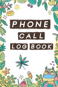Phone Call Log Book