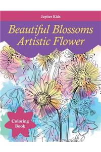 Beautiful Blossoms Artistic Flower Coloring Book