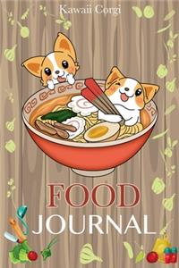 Kawaii Corgi Food Journal