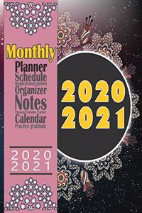 2020-2021 Monthly Planner