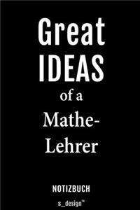 Notizbuch für Mathe-Lehrer: Originelle Geschenk-Idee [120 Seiten liniertes blanko Papier]