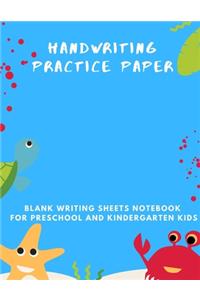 Handwriting Practice Paper