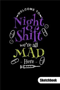 Welcome to night shift we´re all mad here. Sketchbook