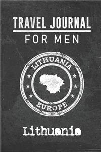Travel Journal for Men Lithuania