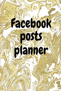 Facebook posts planner