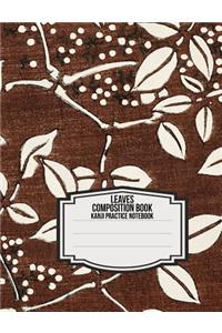 Leaves Composition Book