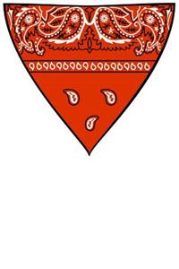 Bandanna: 150 Lined/Ruled Journal Pages Planner Diary Notebook with Cowboy/Cowgirl Country Western Red Bandanna on the Cover