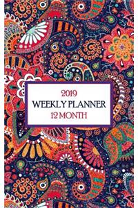 2019 12 Month Weekly Planner