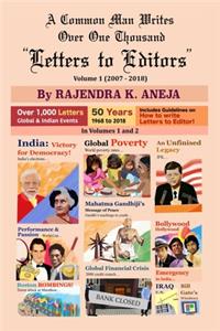 A Common Man Writes, Over One Thousand "letters to Editors", Volume 1