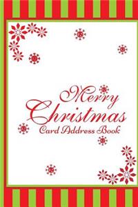 Merry Christmas Card Address Book