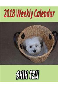 2018 Weekly Calendar Shih Tzu