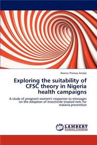 Exploring the suitability of CFSC theory in Nigeria health campaigns