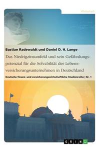 Das Niedrigzinsumfeld und sein Gefährdungspotenzial für die Solvabilität der Lebensversicherungsunternehmen in Deutschland