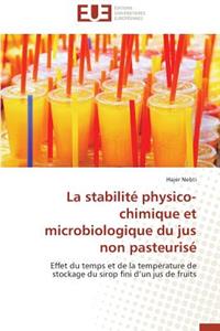 La Stabilité Physico-Chimique Et Microbiologique Du Jus Non Pasteurisé