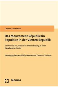 Das Mouvement Republicain Populaire in Der Vierten Republik