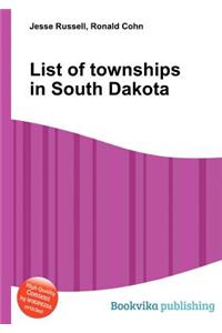 List of Townships in South Dakota