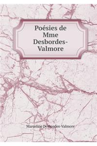 Poésies de Mme Desbordes-Valmore