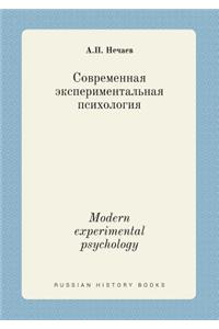 Modern Experimental Psychology