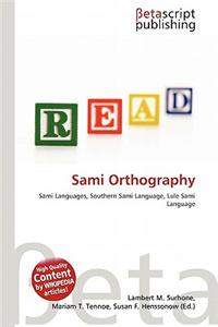 Sami Orthography