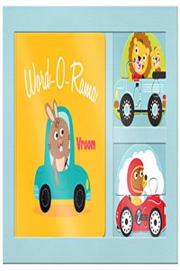 WORD O RAMA VROOM BOOK & 2 JIGSAW