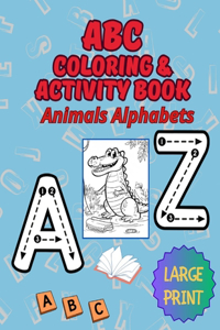 Animals ABC Coloring & Activity Book