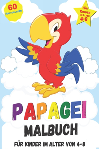 Papagei Malbuch