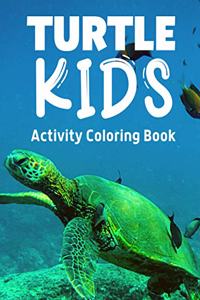 Turtle Kids Activity Coloring Book