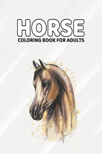 Horse Coloring Book For Adults