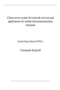Client-server system for network services and applications for mobile telecommunications terminals