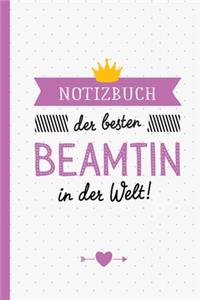 Notizbuch der besten Beamtin in der Welt
