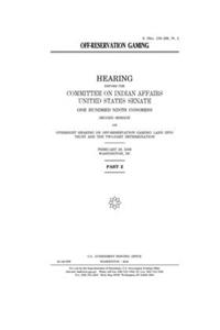 Off-reservation gaming