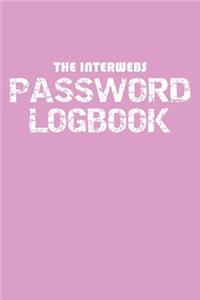 The Interwebs Password Logbook