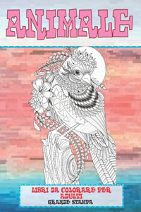 Libri da colorare per adulti - Grande stampa - Animale
