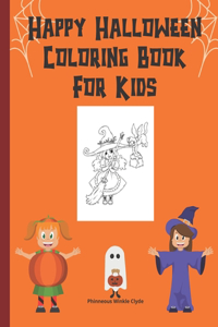 Happy Halloween Coloring Book For Kids