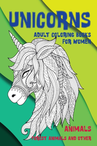 Adult Coloring Books for Women Forest Animals and other - Animals - Unicorns